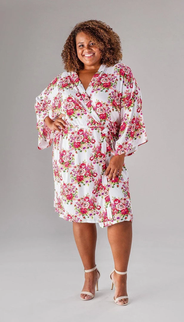 Kennedy Blue Floral Bridesmaid Robe 18 Kennedy Blue Floral Bridesmaid Robe