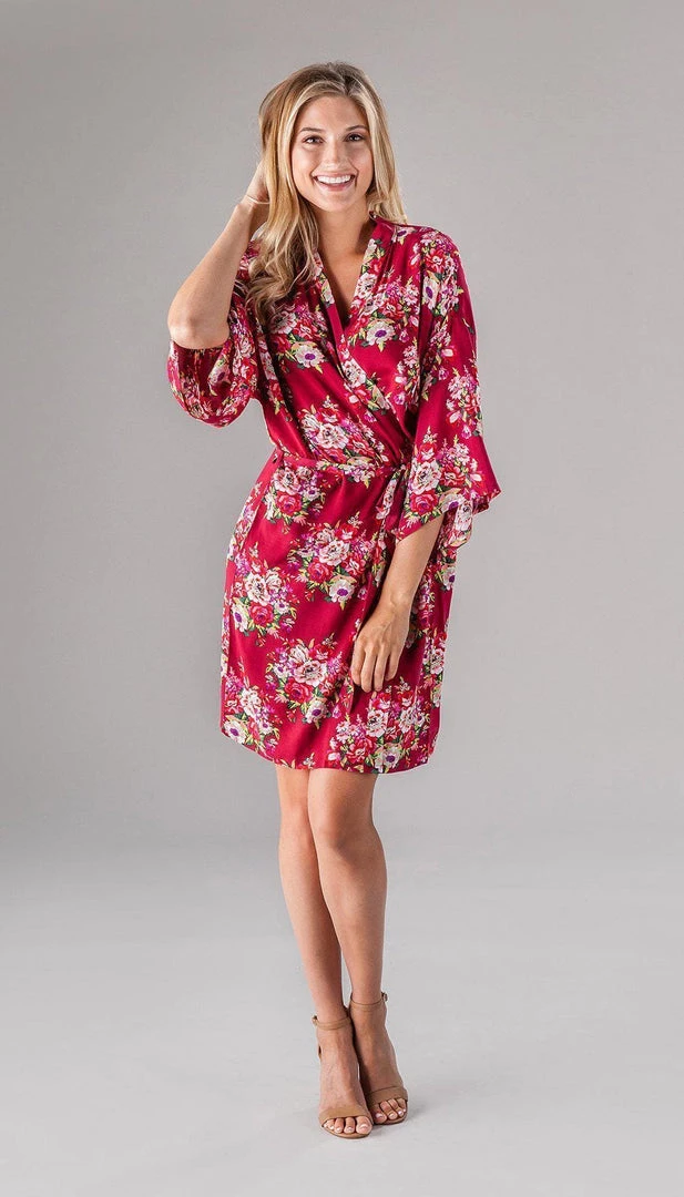 Kennedy Blue Floral Bridesmaid Robe 6 Kennedy Blue Floral Bridesmaid Robe