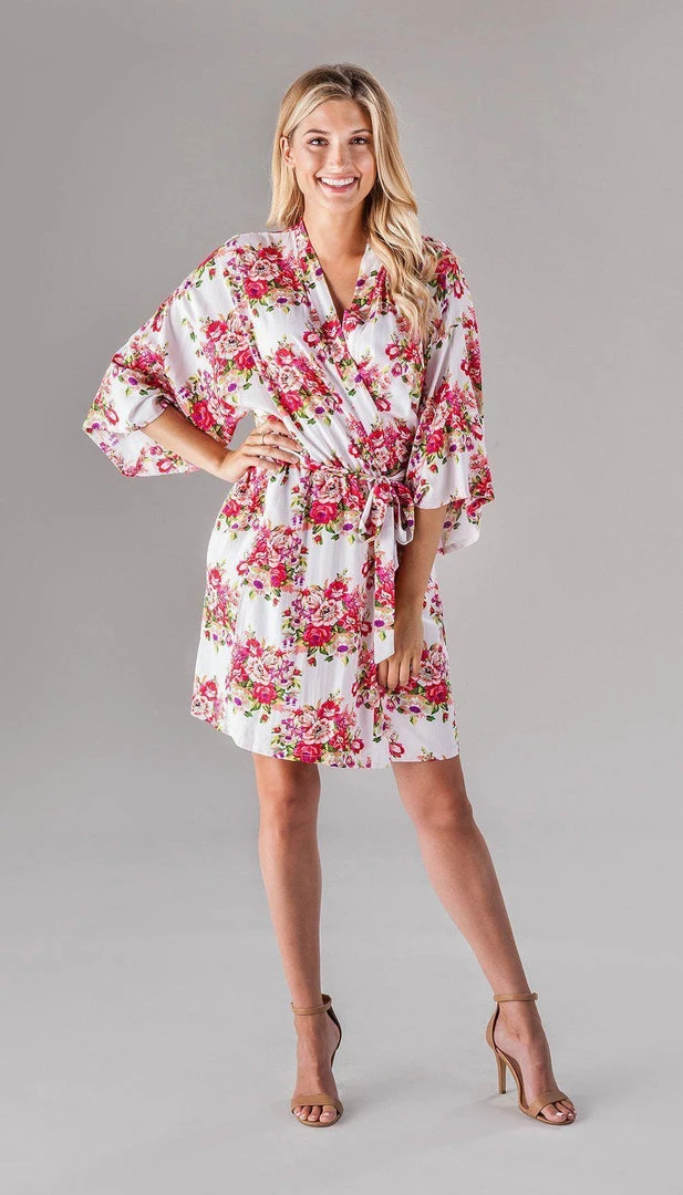 Kennedy Blue Floral Bridesmaid Robe 13 Kennedy Blue Floral Bridesmaid Robe