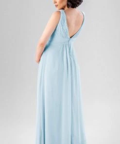 Kennedy Blue Try On Maternity Dresses Sample Paisley Size M4