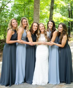 Kennedy Blue Chiffon Fabric Swatch Page Bundle Sale