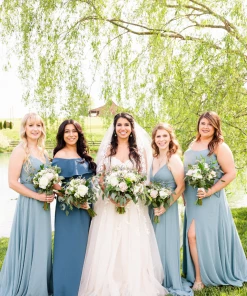 Kennedy Blue Chiffon Fabric Swatch Page Bundle Sale